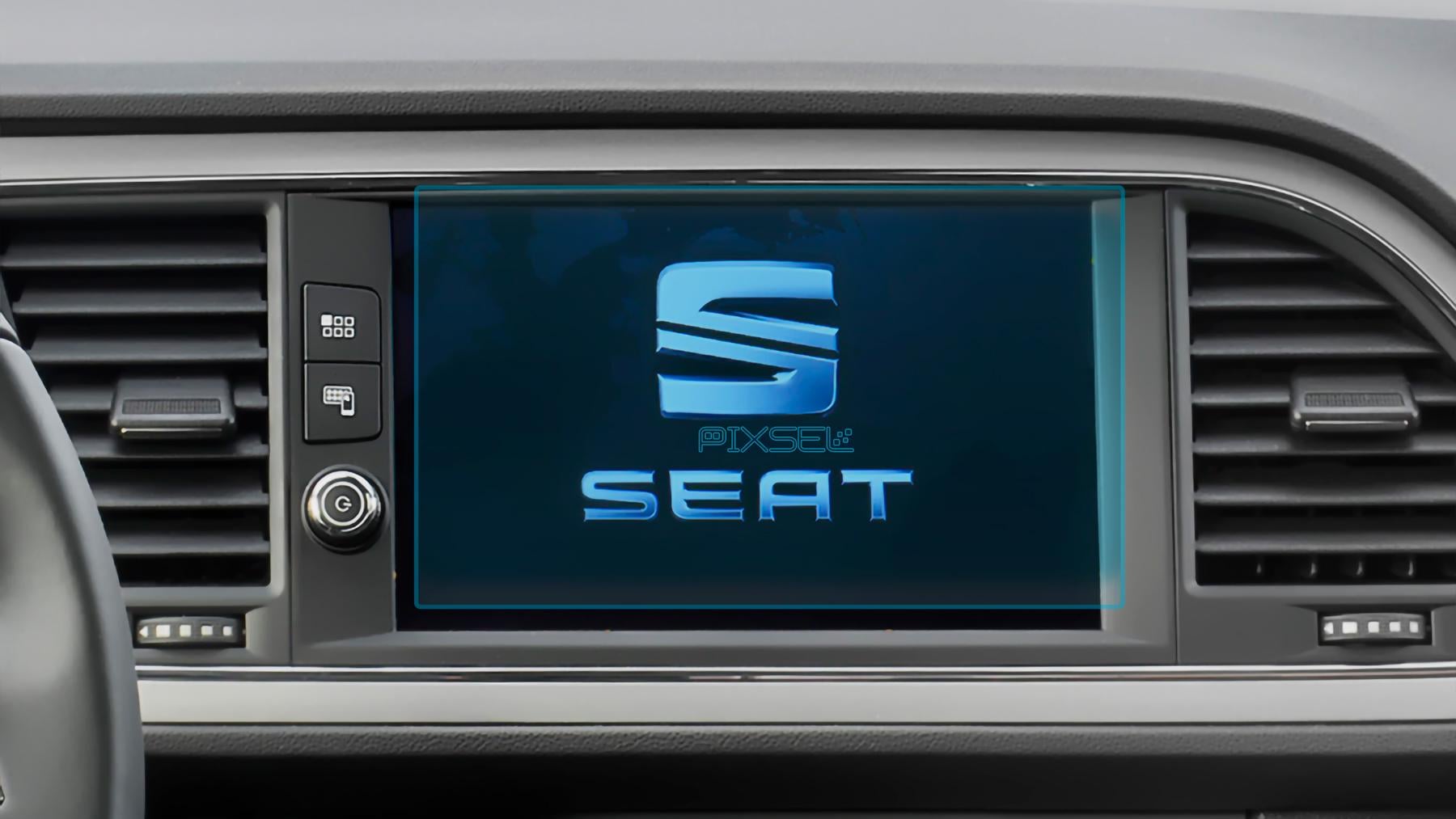 Стекло защитное Pixsel гибридный глянец на монитор SEAT LEON 7,9“ 2017-2020