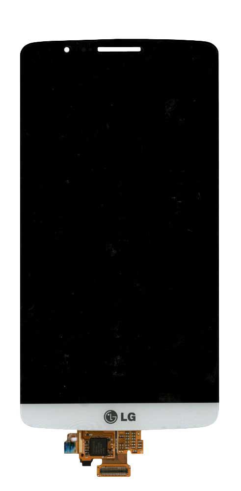 Матрица с тачскрином для телефона LG G3 D855 Черный/Silk White
