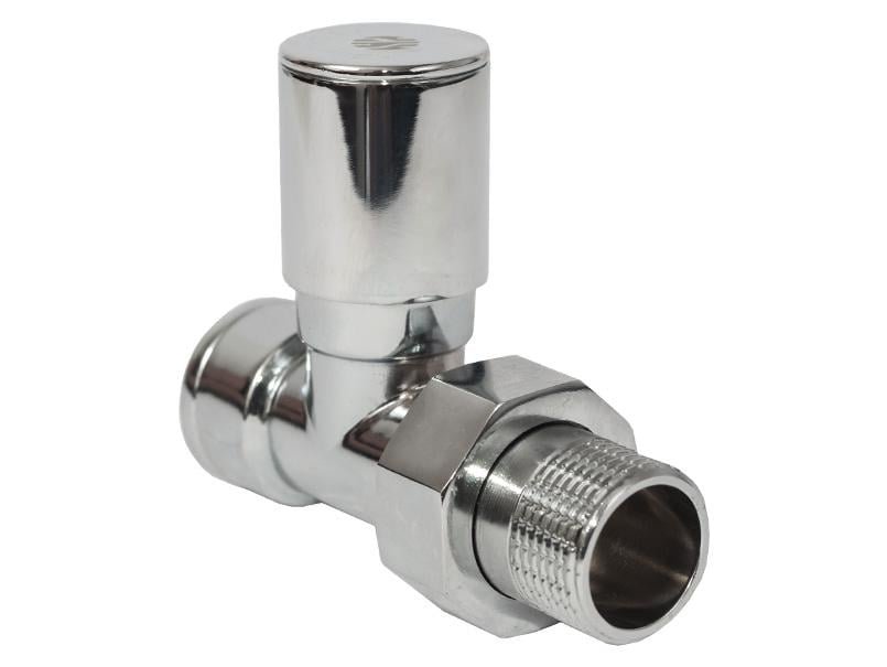 Кран радіаторний ASCO 1/2" прямий Хром (RS-AS-VFP-04)