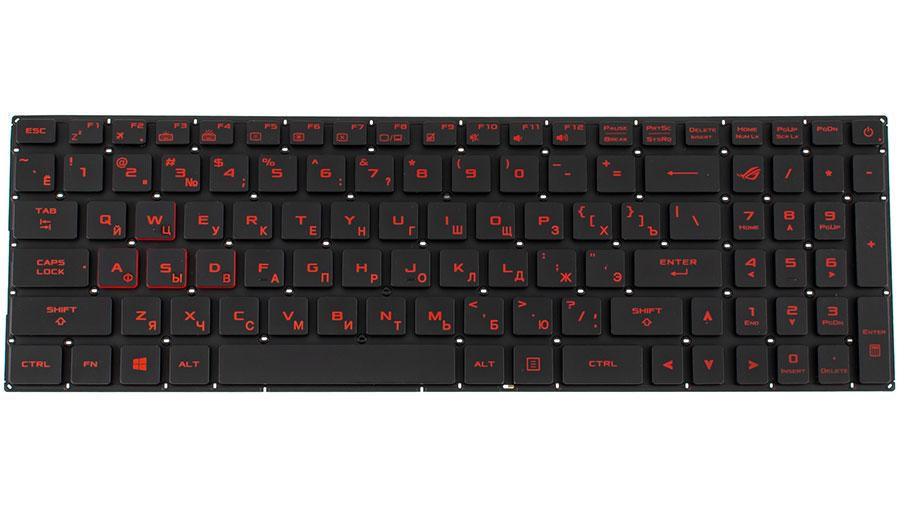 Клавиатура для ноутбука Asus GL702VI Черный (168727) Клавиатура для ноутбука Asus GL702VI Черный (168727)
