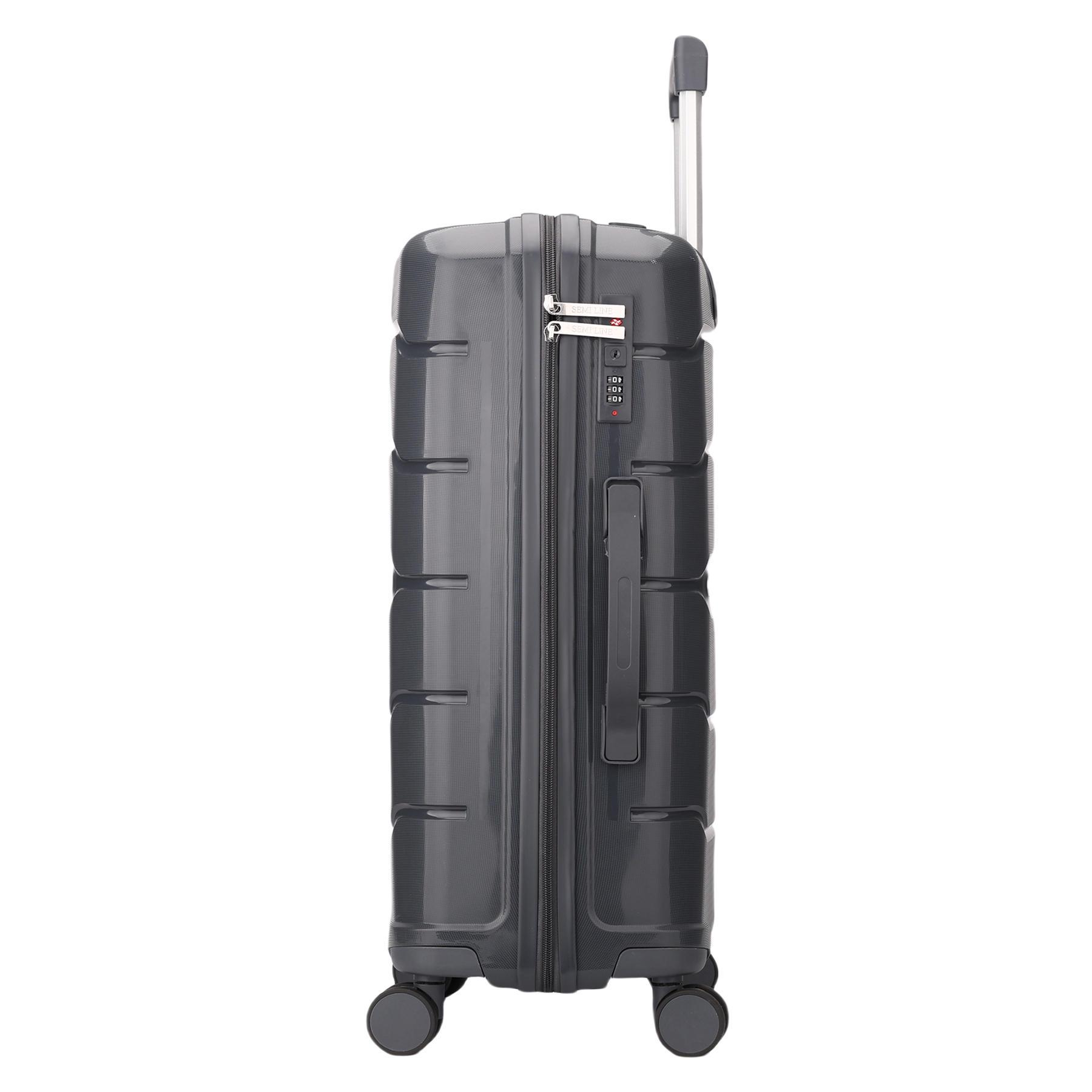 Чемодан средний SEMI LINE 24" Polypropylene M Graphite (T5835-2) - фото 5 Чемодан средний SEMI LINE 24" Polypropylene M Graphite (T5835-2) - фото 5