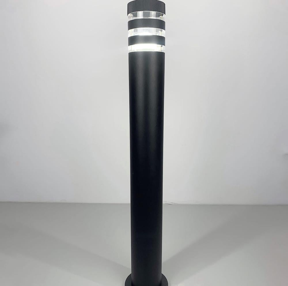 Ліхтар cтильний вуличний Чорний (8021 80CM BK (стовп) - фото 1 Ліхтар cтильний вуличний Чорний (8021 80CM BK (стовп) - фото 1