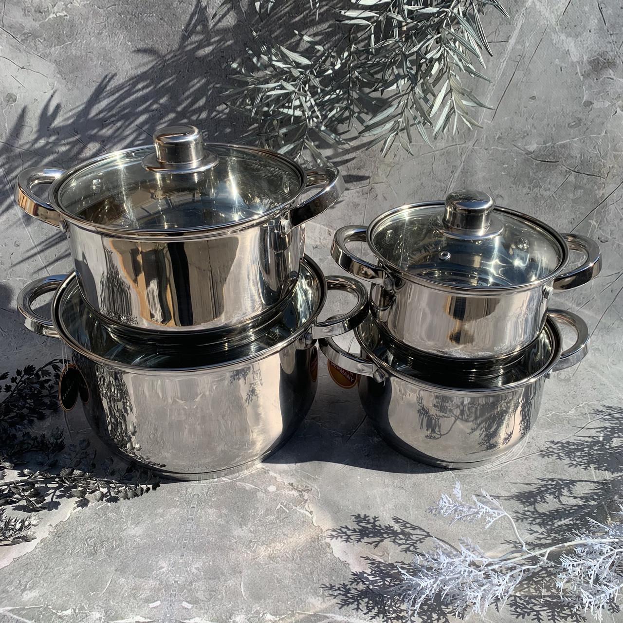 Набір каструль Edenberg EB-3734 8 пр. Набір каструль Edenberg EB-3734 8 пр.