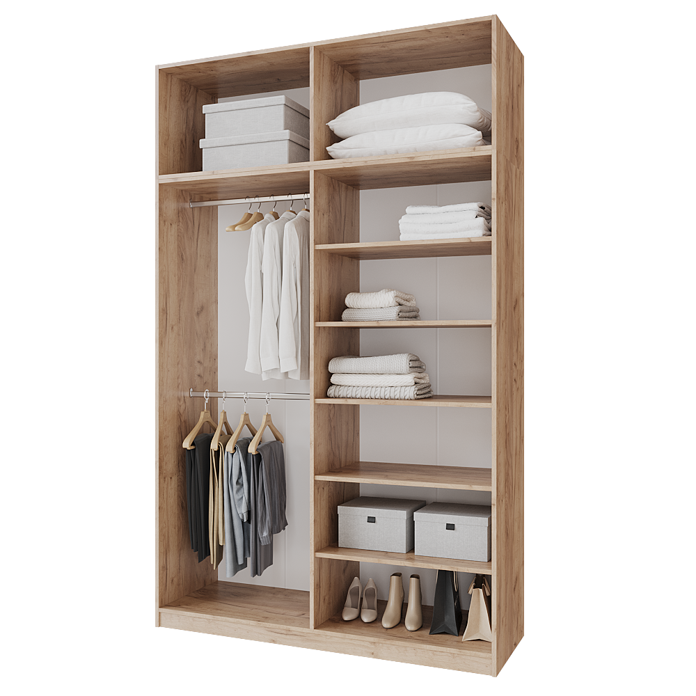 Шкаф распашной с антресолью Меблітренд Чиназес Чиа-1600.5 1600х500х2550 мм Дуб крафт золотой/Зеленый дымчатый (26842043) - фото 2 Шкаф распашной с антресолью Меблітренд Чиназес Чиа-1600.5 1600х500х2550 мм Дуб крафт золотой/Зеленый дымчатый (26842043) - фото 2