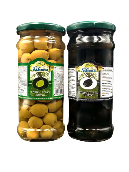 Набор оливки/оливки без косточки Athena 2х360 г