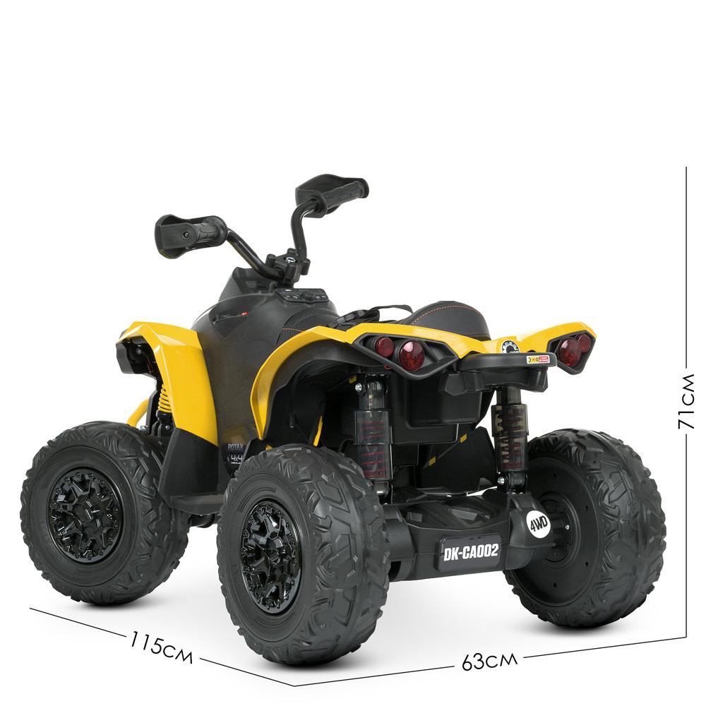 Электроквадроцикл детский Bambi 4WD 140 W M 5001EBLR Желтый - фото 7