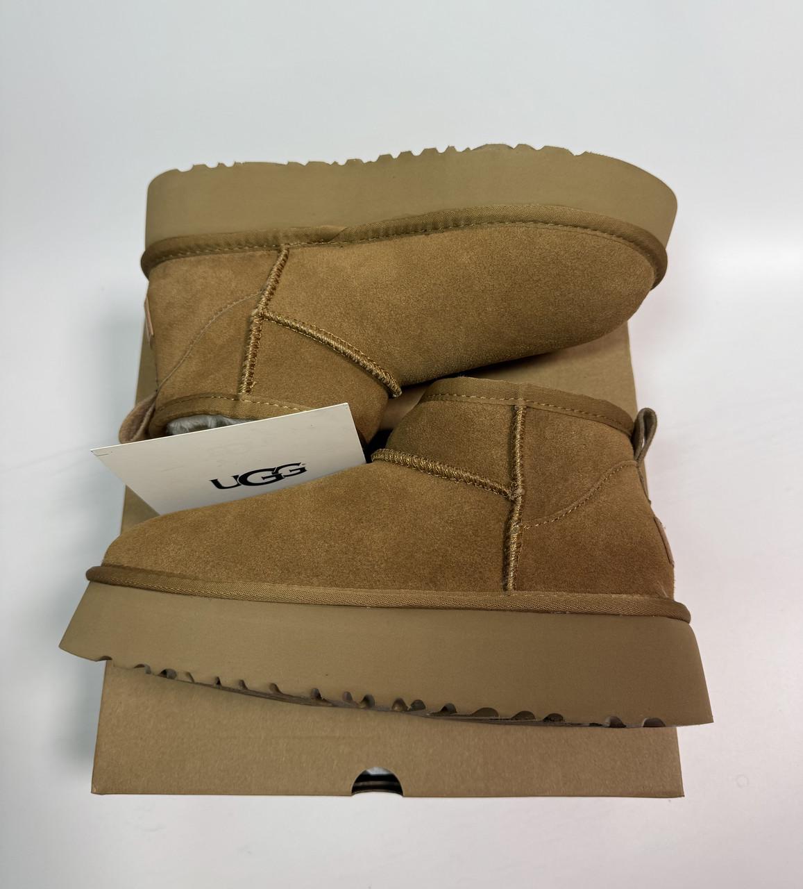 Уггі Classic Ultra Mini Platform Chestnut UGG 39 р. 39 - фото 5 Уггі Classic Ultra Mini Platform Chestnut UGG 39 р. 39 - фото 5