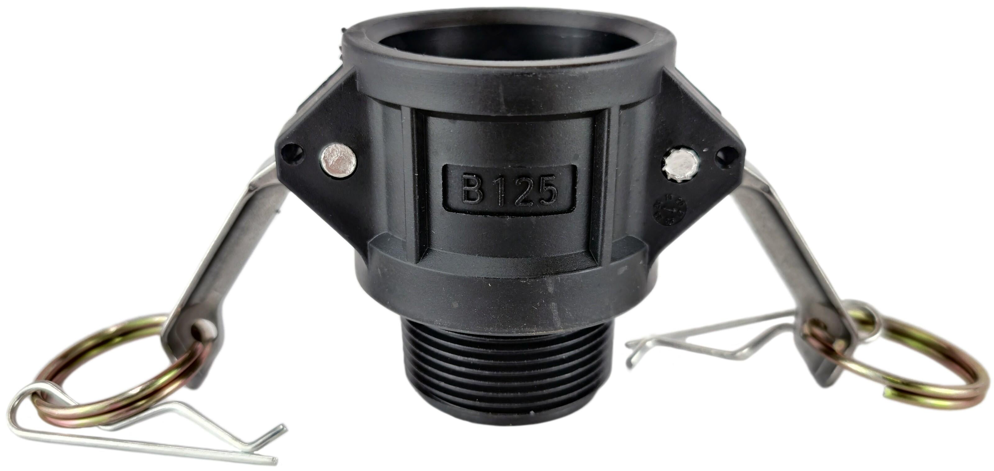 Муфта camlock тип B с наружной резьбой BSPT ШРЗ полипропилен B-125 1 1/4" (50213020) Муфта camlock тип B с наружной резьбой BSPT ШРЗ полипропилен B-125 1 1/4" (50213020)