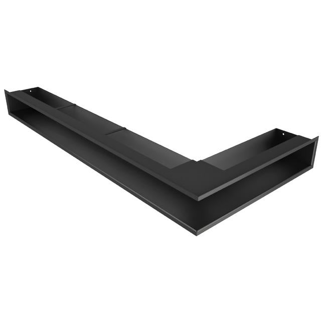 Вентиляционная решетка для камина Saven Loft Angle угловая левая 95х450х950 мм Черный (LOFT/NL/9,5/45/95/BL)