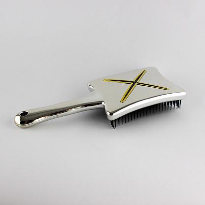 Гребінець для волосся Salon Square Hair Brush Silver