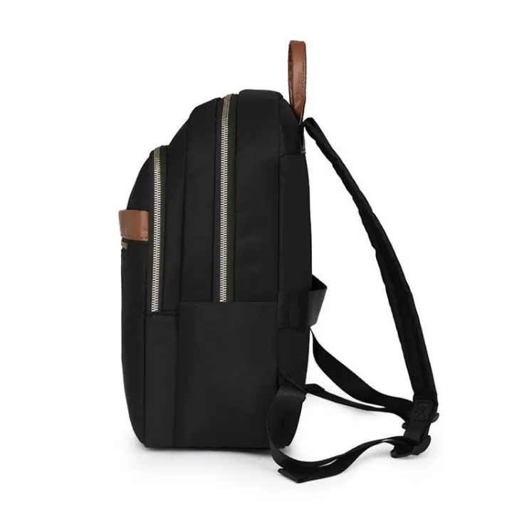 Рюкзак женский городской нейлоновый Черный (511G) - фото 3 Рюкзак женский городской нейлоновый Черный (511G) - фото 3