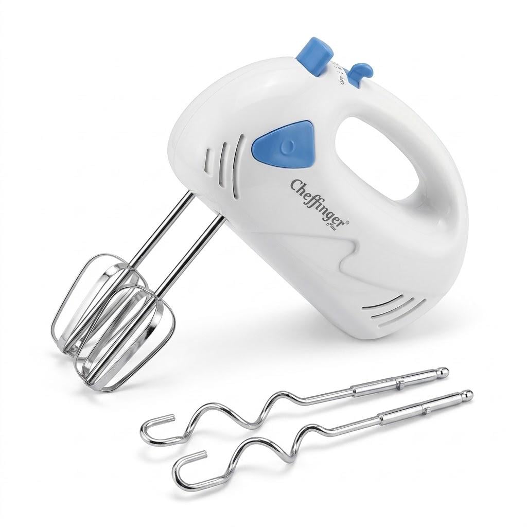 Миксер Cheffinger CF-HM250T.3 легкий корпус 0,5 кг и 5 скоростей с Turbo