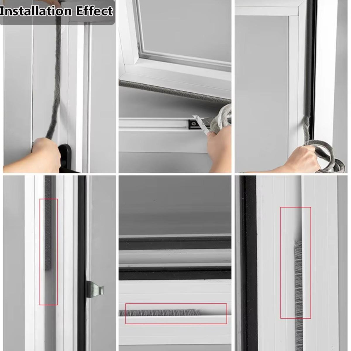 Ущільнювач для вікон та дверей Weikan самоклеючий 9х23 мм 3 м (R35869) - фото 5 Ущільнювач для вікон та дверей Weikan самоклеючий 9х23 мм 3 м (R35869) - фото 5