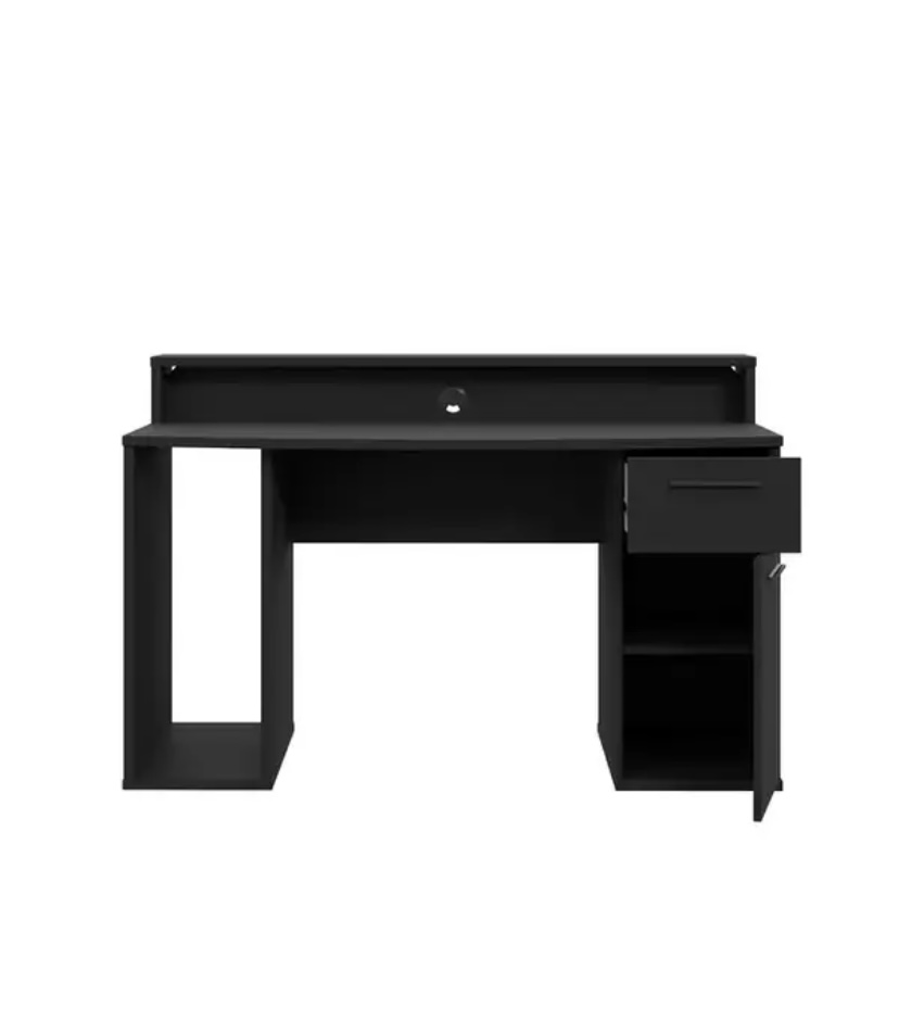 Компьютерный стол Mebellini Комбо Classic 1350х710/860х600 мм Антрацит (арт.SKEP1000-062) - фото 4