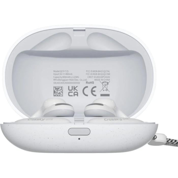 Навушники бездротові QCY T15 Crossky GTR Bluetooth 5.3 Білий (28678786) - фото 5 Навушники бездротові QCY T15 Crossky GTR Bluetooth 5.3 Білий (28678786) - фото 5