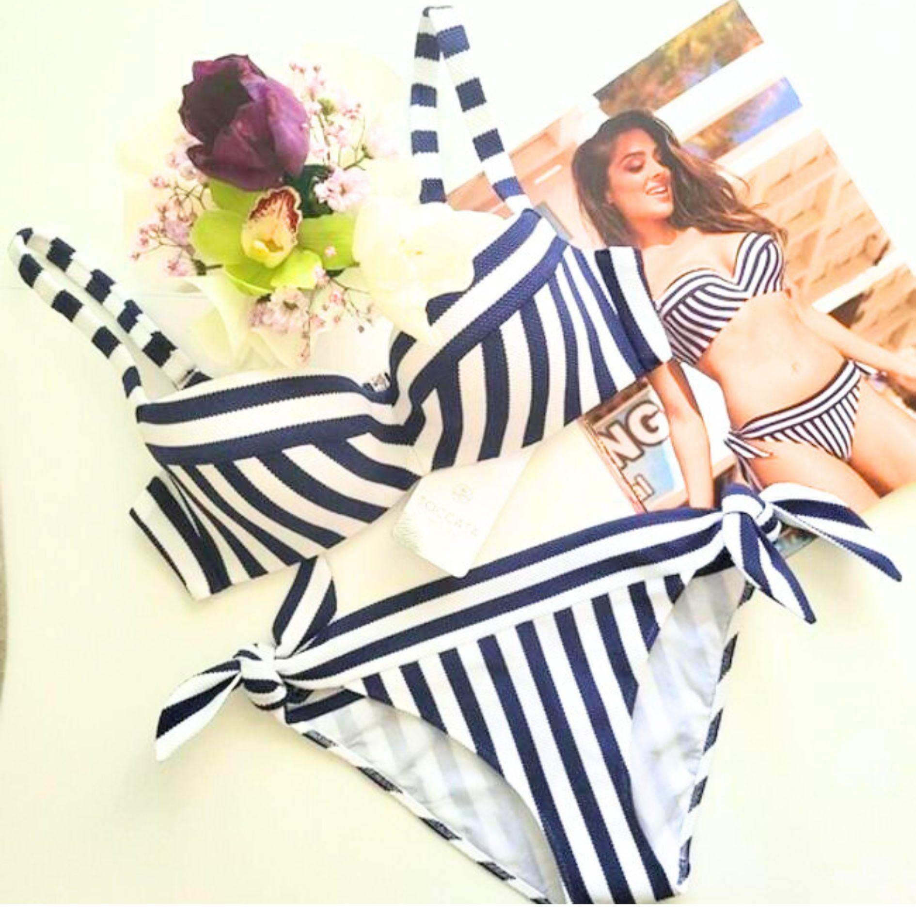 Раздельный купальник Toccata Marina BSg-014 р. 40 Синий с белым