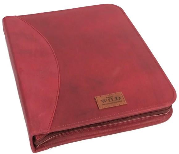 Папка деловая из натуральной кожи Always Wild Красный (super440_NZ-722 red)