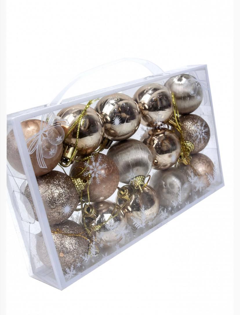 Ёлочная игрушка “Шары золотые”