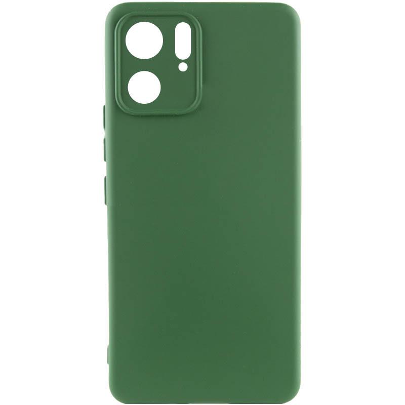 Противоударный чехол Silicone Cover Lakshmi Full Camera (A) для Motorola Edge 40 Зеленый / Dark green