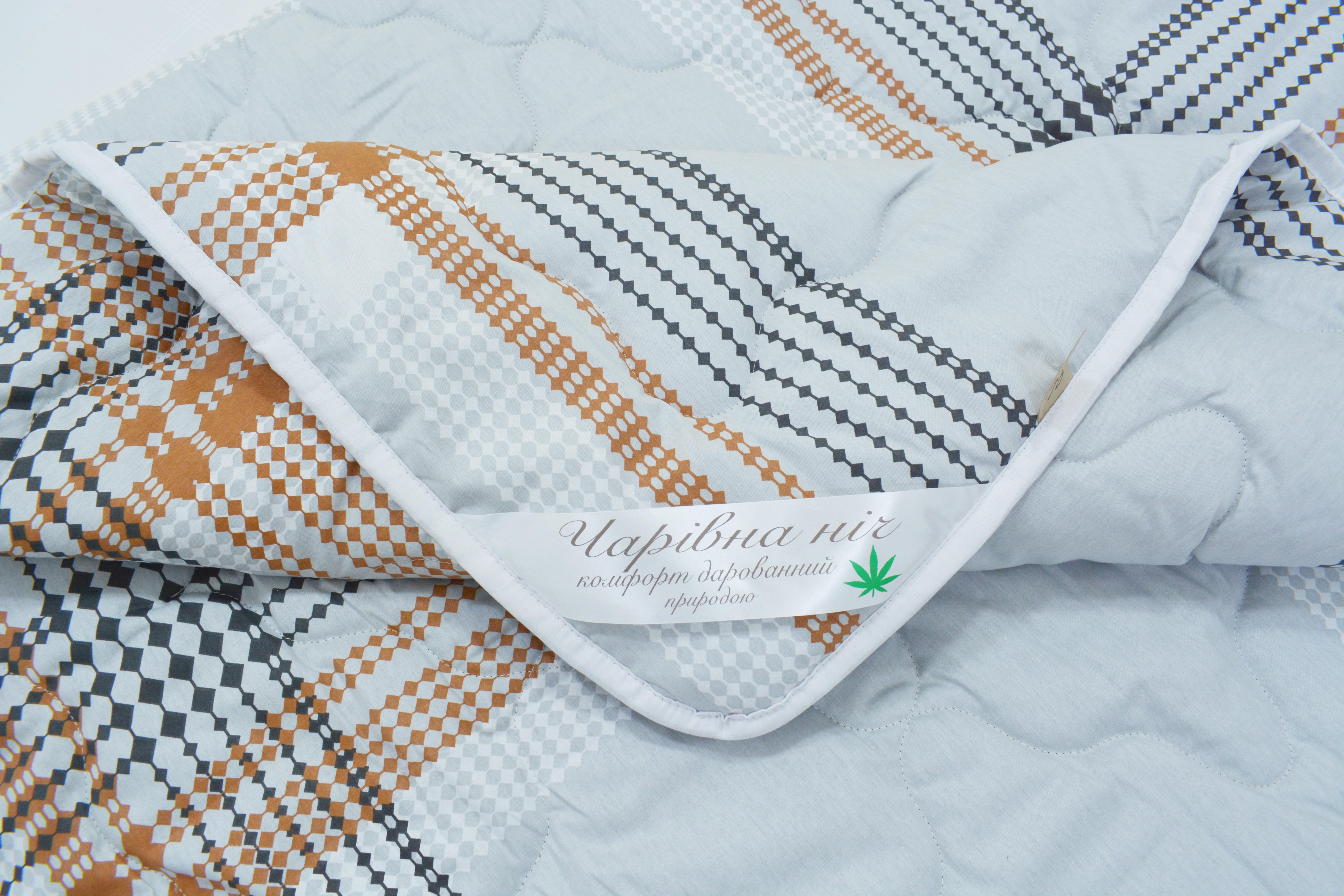 Одеяло конопляное Чарівна ніч Горес летнее сатин 200x210 см (24868655) - фото 2