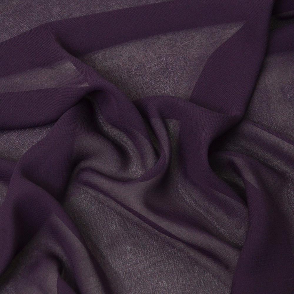 Ткань шифон Мульти Баклажан (1438557193)