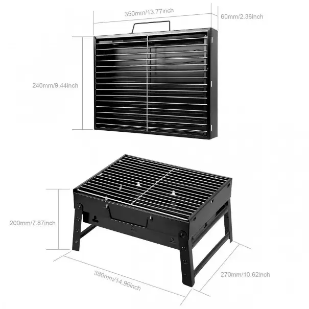 Мангал Portable barbecue grill 360x270x280 мм (27735426) - фото 7