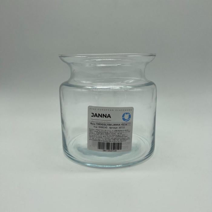 Ваза Boxiku Janna trendglass скляна прозора 15 см (2209)