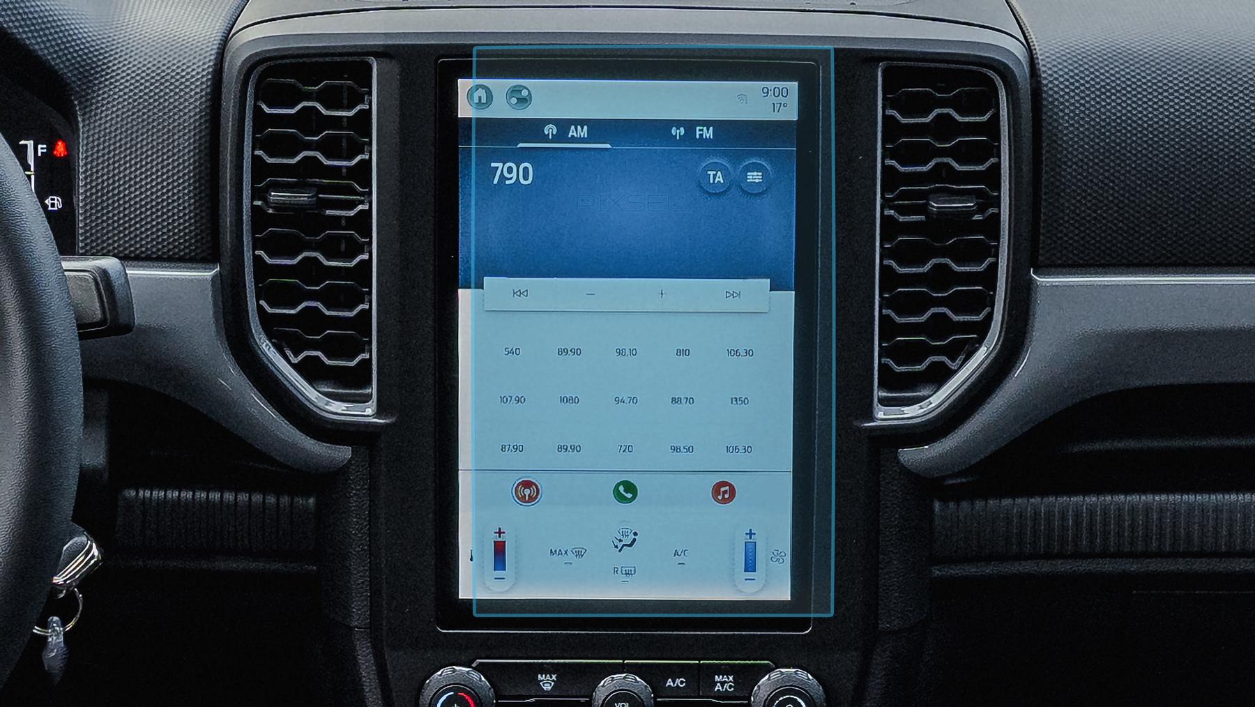 Захисне скло Pixsel гібридне матове на монітор Ford RANGER 11“ 2023