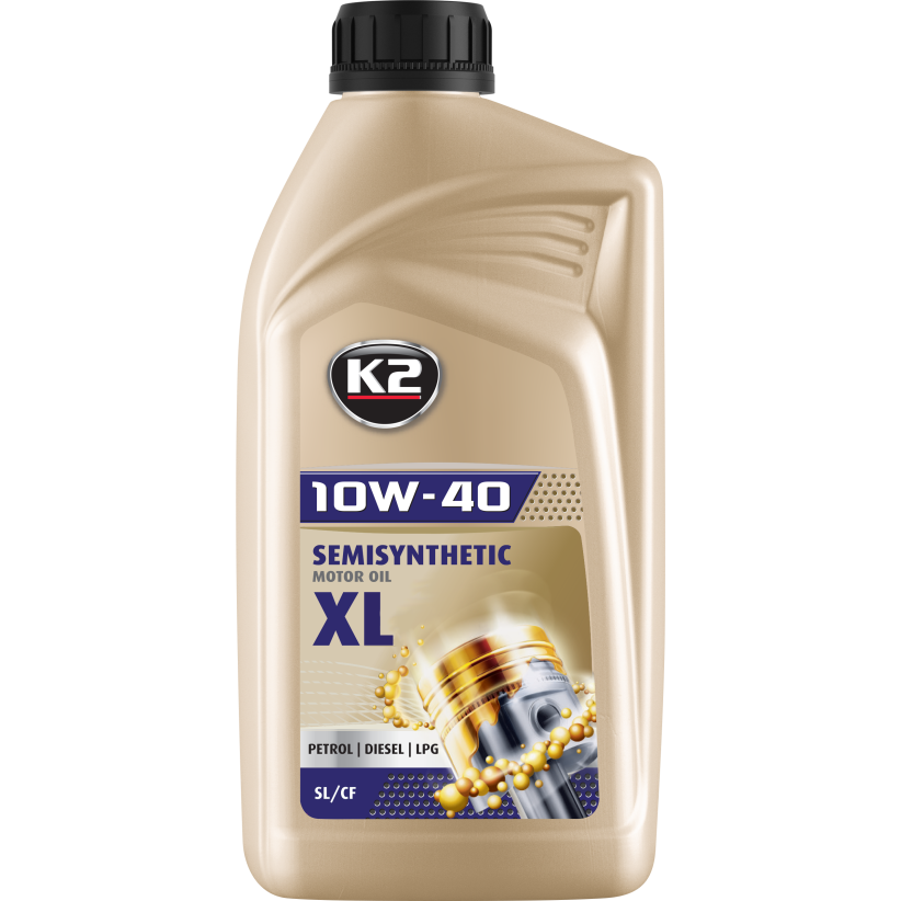 Моторна олива K2 Texar 10W-40 XL напівсинтетика 1 л (O2041E)