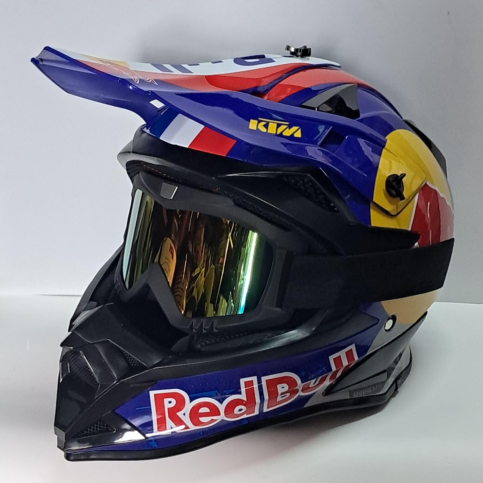 Мотошолом Red Bull KTM Cross з окулярами (H-KRBg) - фото 3