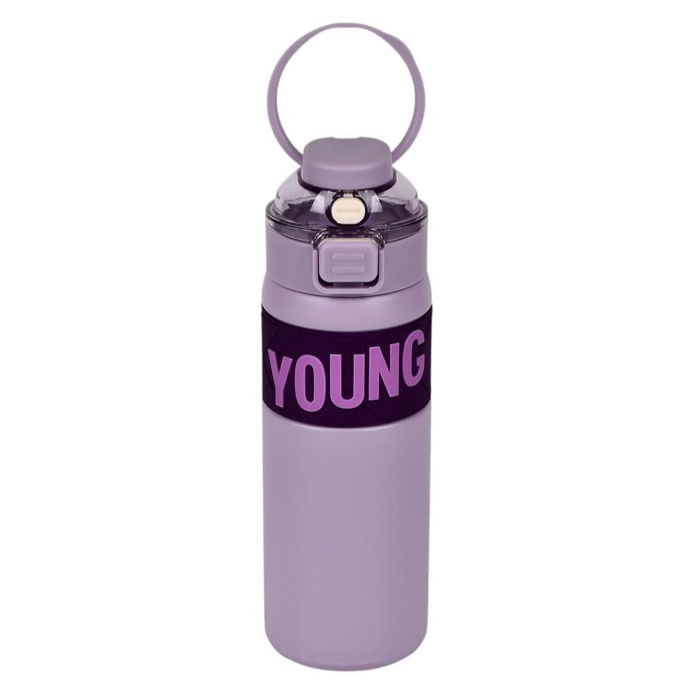 Термос-поилка с трубочкой CNV Young 600 мл Фиолетовый (MT-5343)