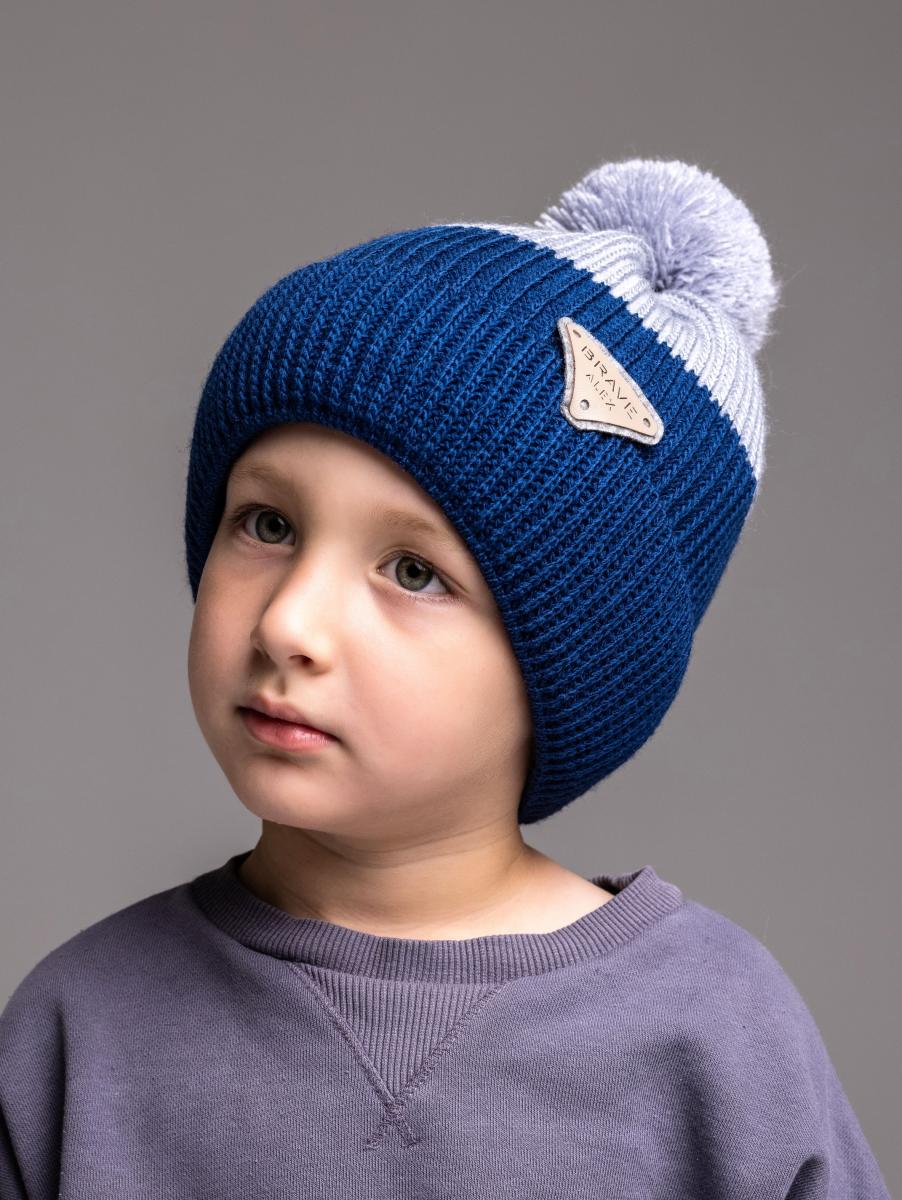 Шапка детская зимняя Alex Тони 50-54 см Бирюзовый