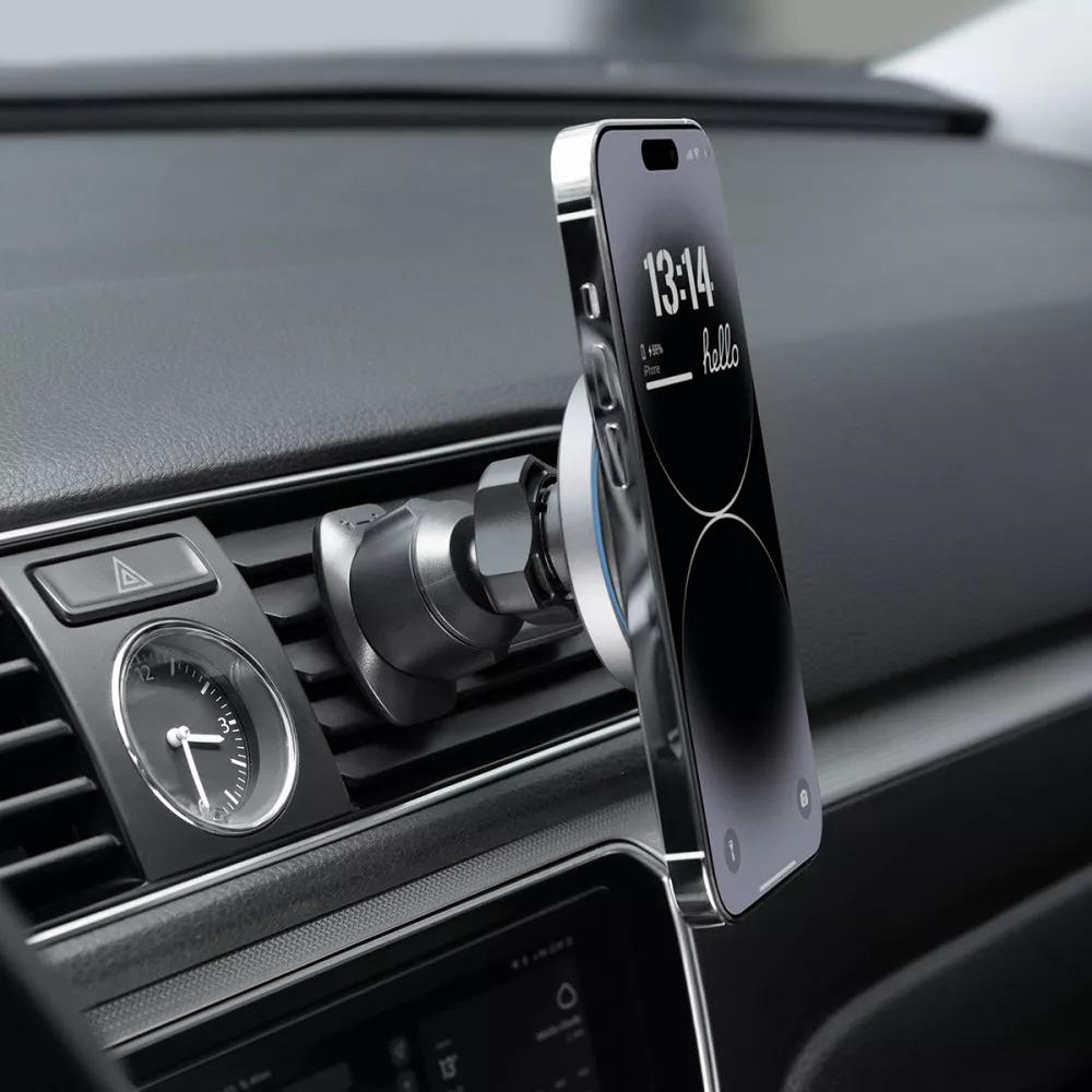 Автомобільний тримач з бездротовим ЗП Proove Magic Circle Pro 15W Black - фото 5