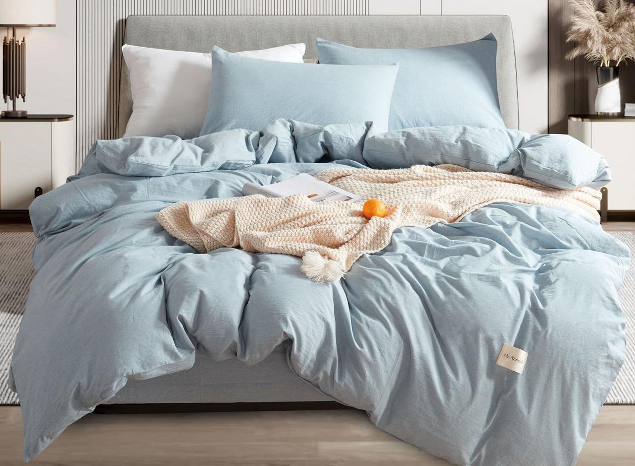 Постельное белье Vie Nouvelle Washed cotton полуторное вареный хлопок 155х210 см (W9S)