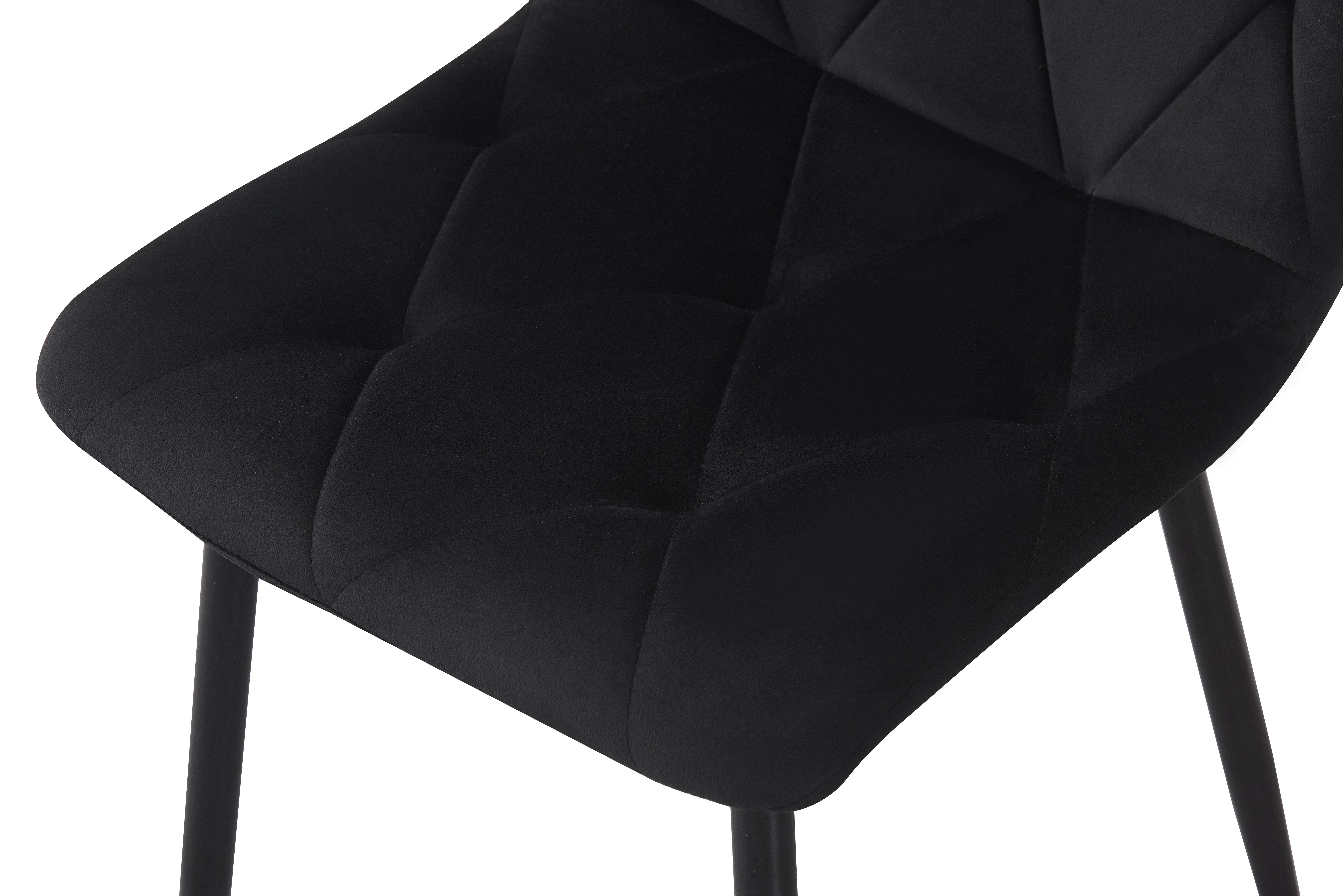 Стілець для кухні та вітальні ГРЕЙС Меморі 430х870х385 мм Чорний/Велюр чорний (GAА0056862) - фото 5 Стілець для кухні та вітальні ГРЕЙС Меморі 430х870х385 мм Чорний/Велюр чорний (GAА0056862) - фото 5