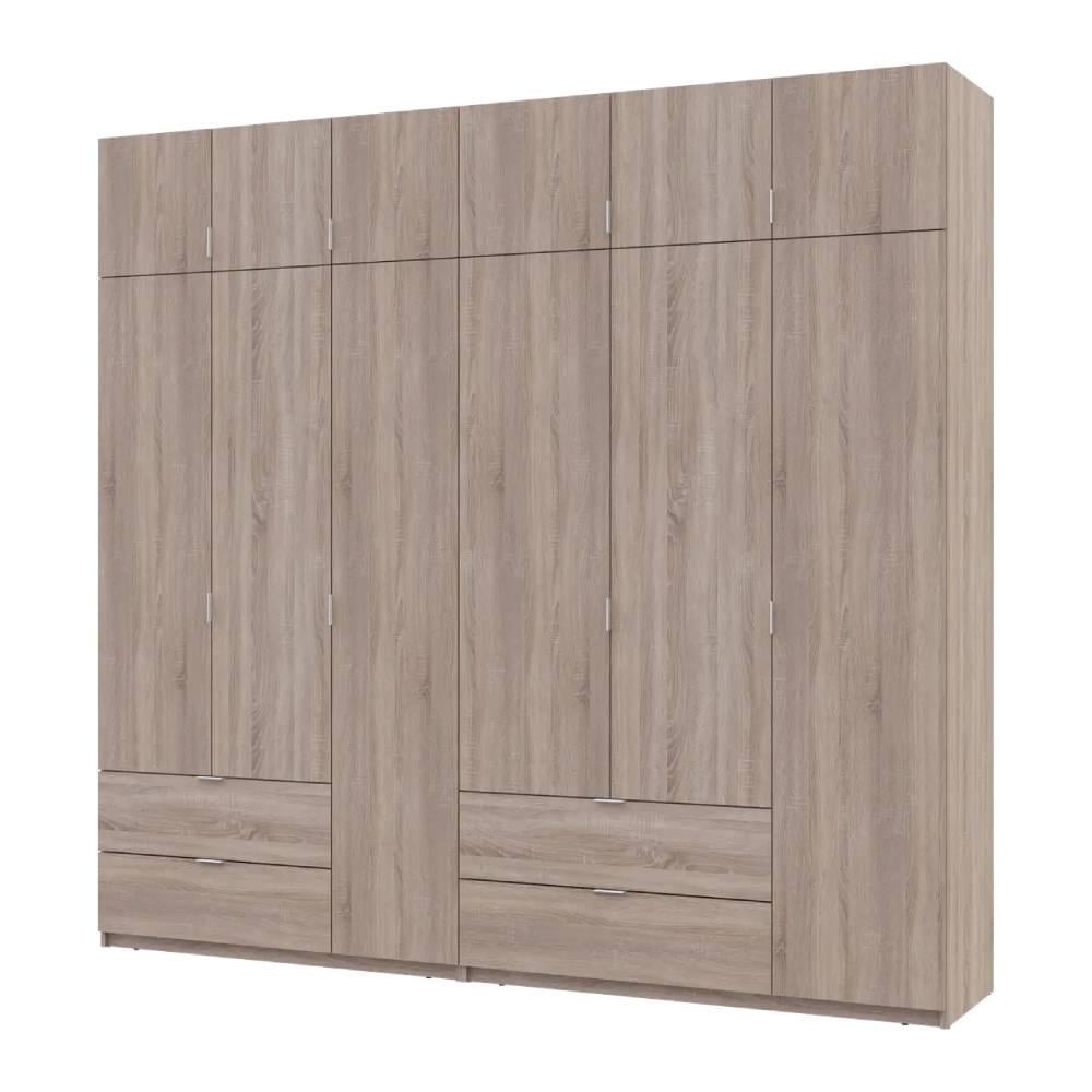 Шкаф Doros Лукас DRS-011704 3+3 ДСП 255х50х240 см Дуб Сонома (42005111)