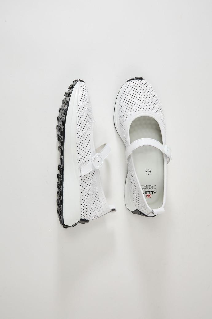 Мокасини жіночі ALLSY шкіряні р. 41 Білий (195200) - фото 4 Мокасини жіночі ALLSY шкіряні р. 41 Білий (195200) - фото 4