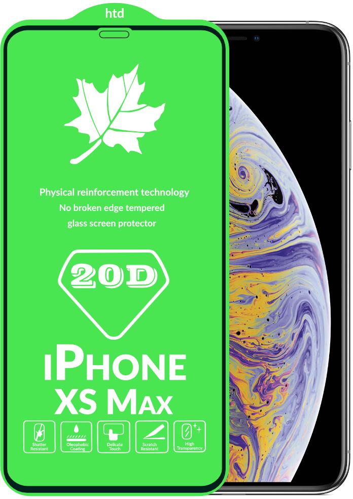 Защитное стекло 20D Glass iPhone XS Max большой радиус (16012)