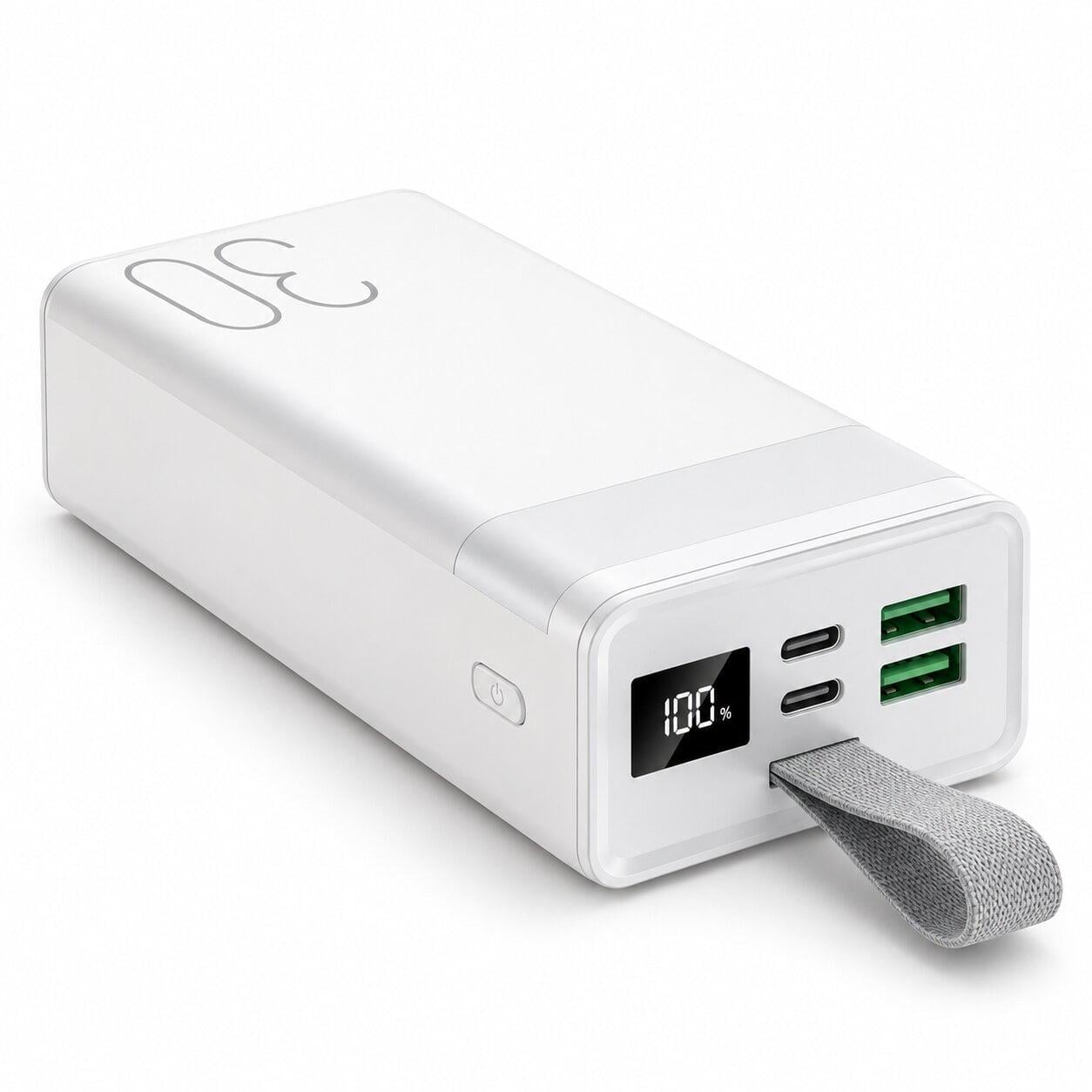Повербанк портативний Remax RPP-320 30000 mAh 22,5 Вт зі швидким заряджанням/цифровим дисплеєм/LED-ліхтарем та USB Type-C (AsKP-79-)