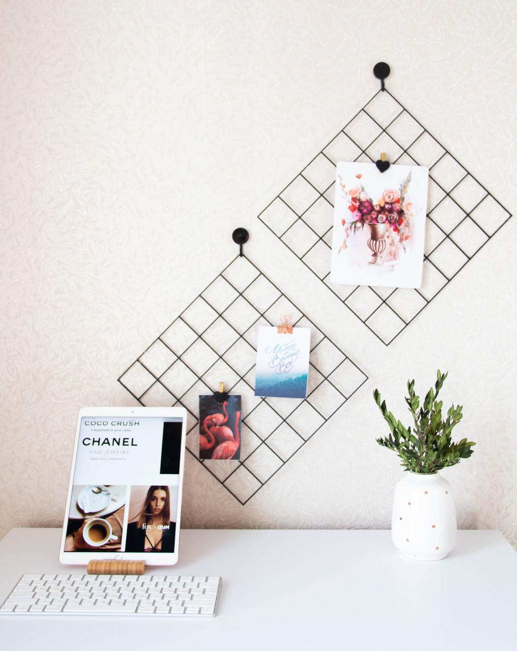 Мудборд на стену с прищепками 30х30 см 2 шт. (29319851) Мудборд на стену с прищепками 30х30 см 2 шт. (29319851)