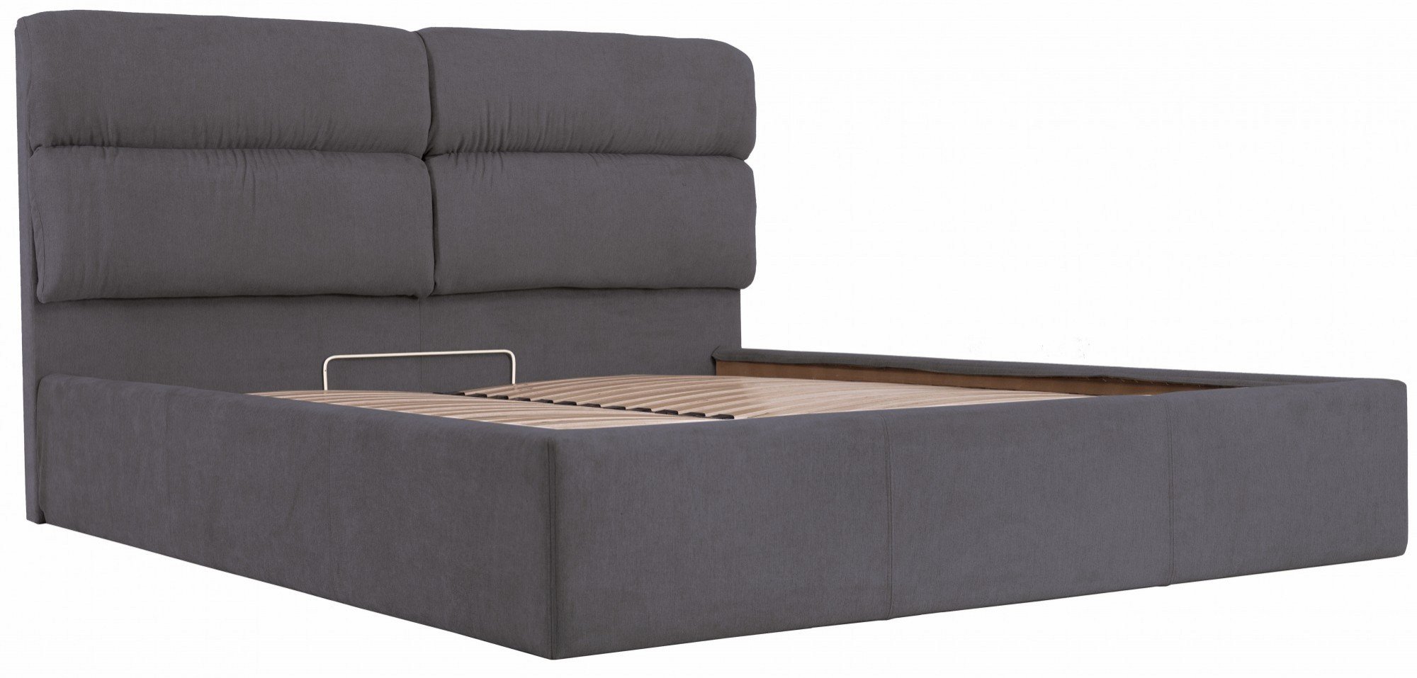 Кровать с подъемным механизмом двуспальная Oxford Comfort Мисти Dark Grey 160х190 см Темно-серый