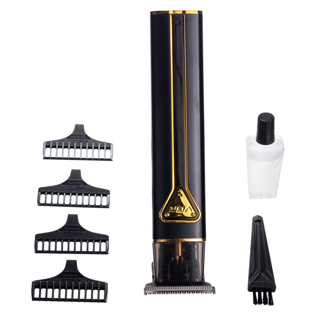 Триммер для стрижки волос VGR V-009 аккумуляторный 4 насадки Черный (7353)