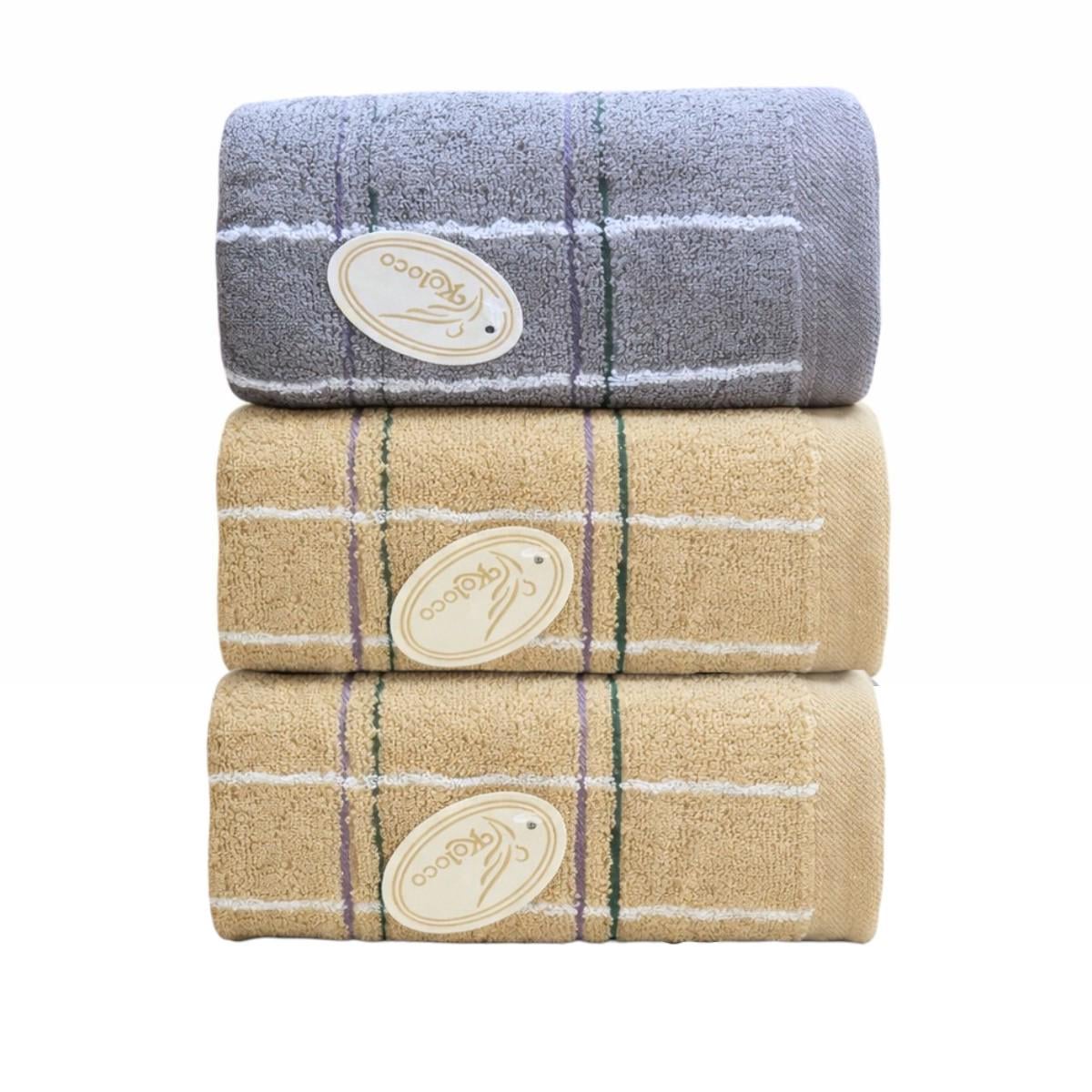 Набор полотенец кухонных Koloco Клетка махра 3 шт. 35х75 см (43312) Набор полотенец кухонных Koloco Клетка махра 3 шт. 35х75 см (43312)