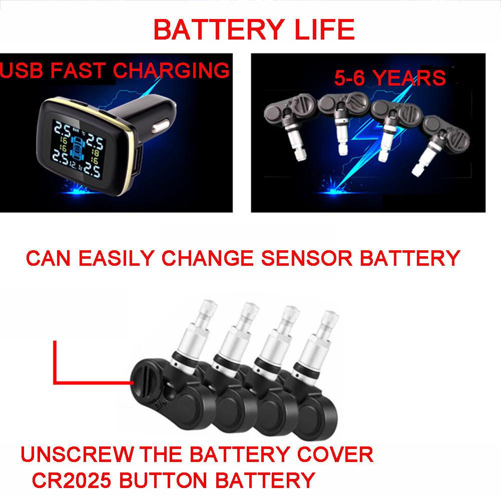 Система контроля давления в шинах STP TPMS ЖК USB TP620 внутренние датчики/контроль устойчивости автомобиля на дороге (TP620) - фото 10