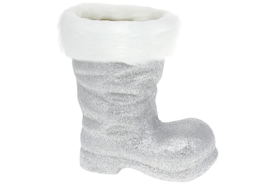 Новогодний декор BonaDi Кашпо Сапожек (113-803)