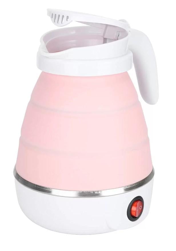 Электрочайник Electric Kettle силиконовый 500 мл Розовый (521-152)