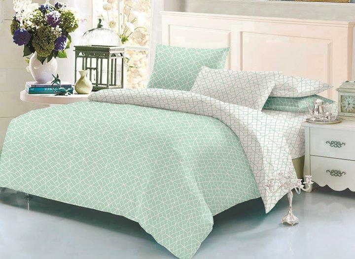 Комплект постельного белья ТЕП HOMELI полуторный хлопок 337 Мятный (DR010418)