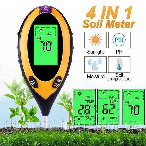 Вимірювач кислотності грунту АТМ-300 4в1 (000148) - фото 7