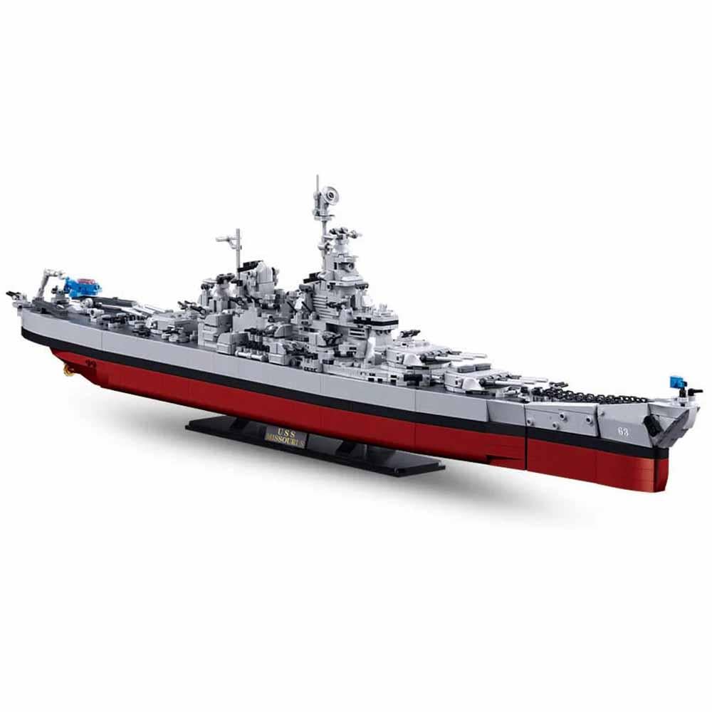 Конструктор Sluban M38-B1291 Линкор Миссури 1739 дет. (114022)