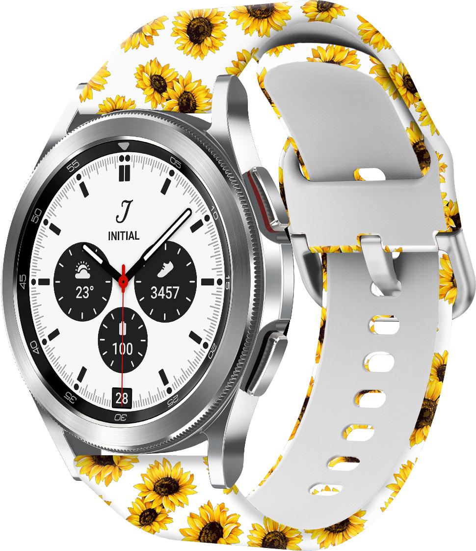 Ремешок Colorful для Galaxy Watch 4 44 мм Sunflower White (28387) - фото 1
